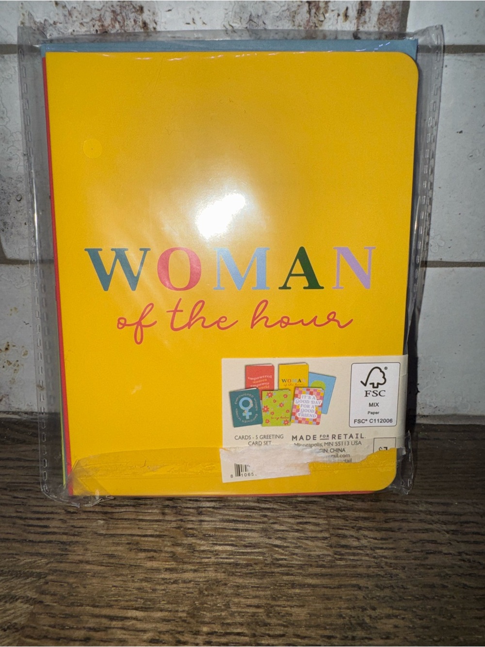 Target Yellow "Woman of the Hour" Greeting Card Set